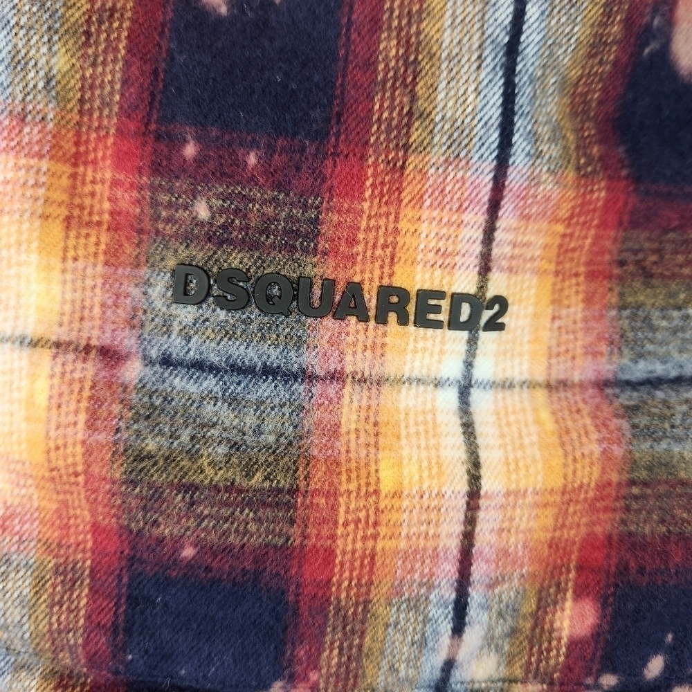 DSQUARED2 check-pattern shirt size M(50) new no tags - Picture 10 of 16